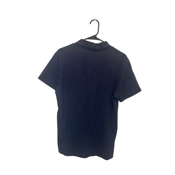 G-Star RAW Sz M Lightweight Polo Shirt Short Sleeve Deep Gray Blueish - Nice! - Picture 4 of 9